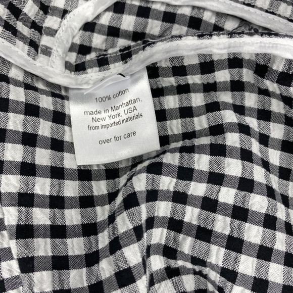 Rachel Comey Barrie Jumpsuit Gingham Black White Cotton Made in USA Size 0 - Picture 13 of 16